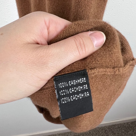 Linda Allard Ellen Tracy Cashmere Funnel Neck Sweater - Picture 4 of 6